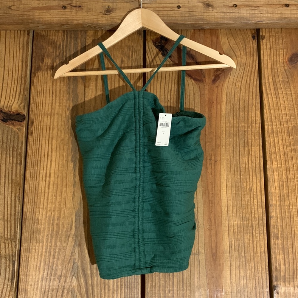 Anthropologie Pilcro Rouched Ribbed Halter - Picture 2 of 7